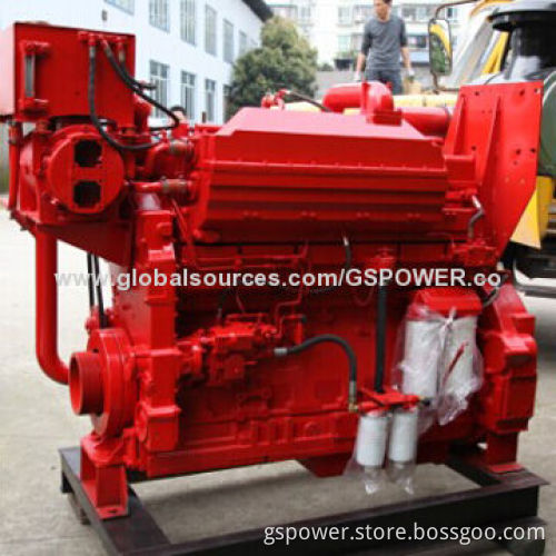 24V electric motor starters, in-line, 6 cylinders & turbocharged marine engine for generator